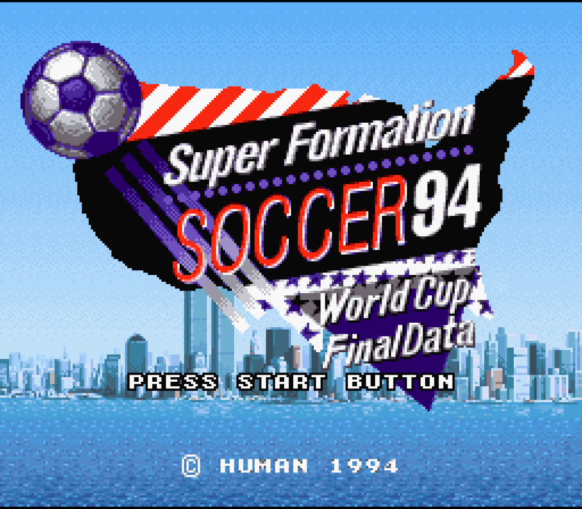 Super Formation Soccer 94 - World Cup Final Data